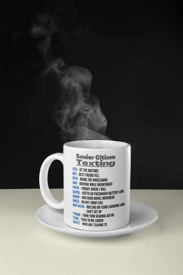 Senior Citizens Texting Code-11oz or 15oz Mug - Image 4