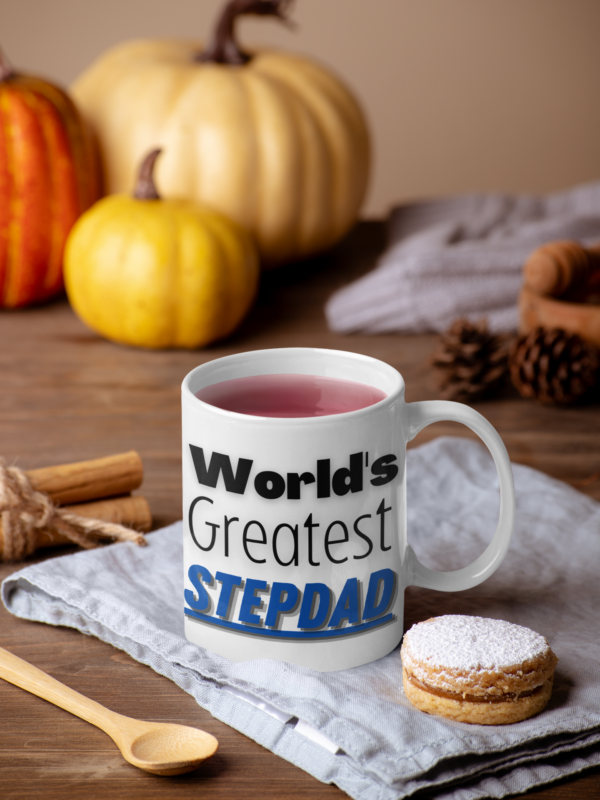 "Worlds Greatest Stepdad" 11oz or 15oz Coffee Mug. - Image 4